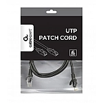 PATCH CABLE CAT6 UTP 1M/BLACK PP6U-1M/BK GEMBIRD PATCH CABLE CAT6 UTP 1M/BLACK PP6U-1M/BK GEMBIRD
