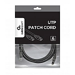 PATCH CABLE CAT6 UTP 3M/BLACK PP6U-3M/BK GEMBIRD PATCH CABLE CAT6 UTP 3M/BLACK PP6U-3M/BK GEMBIRD