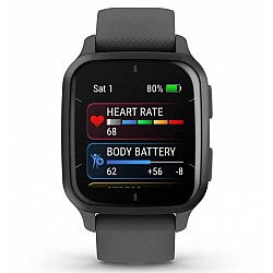 Garmin Venu Sq 2 3.56 cm (1.4) AMOLED 40 mm Digital Touchscreen Grey GPS (satellite)