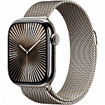APPLE Watch Series 10 GPS + Cellular 42mm Natural Titanium Case with Natural Milanese Loop APPLE Watch Series 10 GPS + Cellular 42mm Natural Titanium Case with Natural Milanese Loop