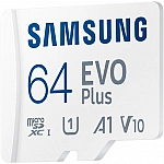 SAMSUNG EVO PLUS microSD 64GB 2024 incl. SD Adapter memory card UHS-I U3 Full HD and 4K UHD 160 MB/s read