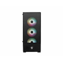 Turime | MSI PC Case MAG FORGE 112R Side window Black Mid-Tower Power supply included No ATX | ITwork sandėlyje